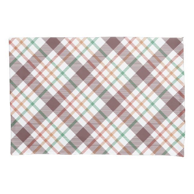 Classic Plaid Pattern Pillowcase (Front-Left)