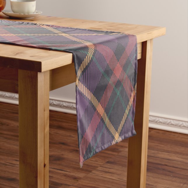 Classic Plaid Pattern Short Table Runner (In Situ)