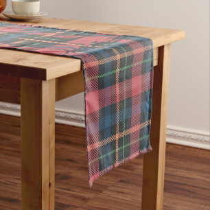 Classic Plaid Pattern Short Table Runner