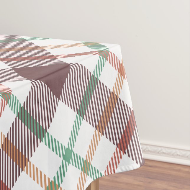 Classic Plaid Pattern Tablecloth (In Situ)