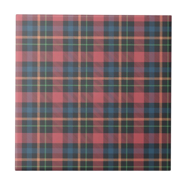Classic Plaid Pattern Tile (Front)