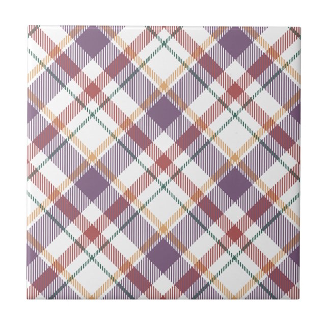 Classic Plaid Pattern Tile (Front)
