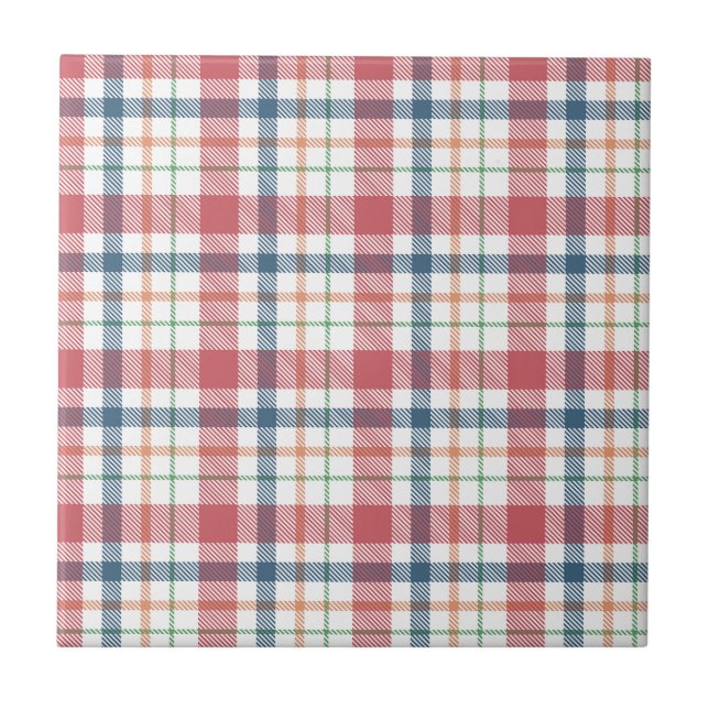 Classic Plaid Pattern Tile (Front)