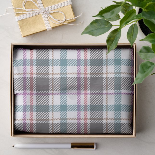 Classic Plaid Pattern Tissue Paper (Gift)