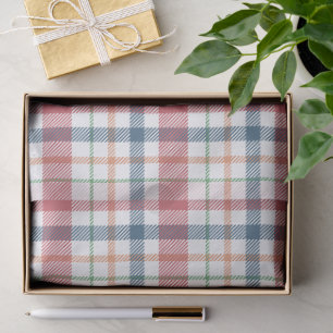 Classic Plaid Pattern Tissue Paper