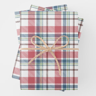 Classic Plaid Pattern Wrapping Paper Sheet