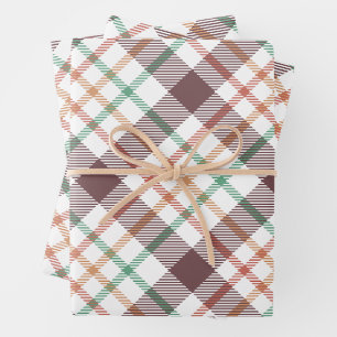 Classic Plaid Pattern Wrapping Paper Sheet