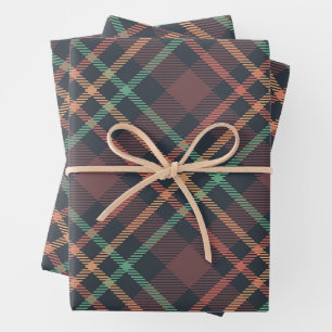 Classic Plaid Pattern Wrapping Paper Sheet