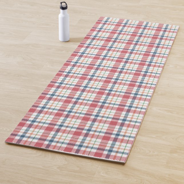 Classic Plaid Pattern Yoga Mat (In Situ)