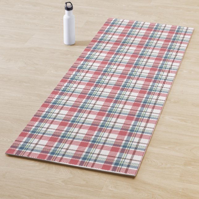 Classic Plaid Pattern Yoga Mat (In Situ)