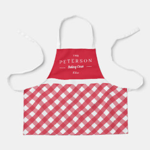 Classic Plaid Personalised Kid Apron