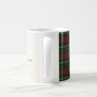 Classic Plaid Personalized Family Christmas Mug