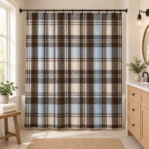 Classic Plaid Shower Curtain