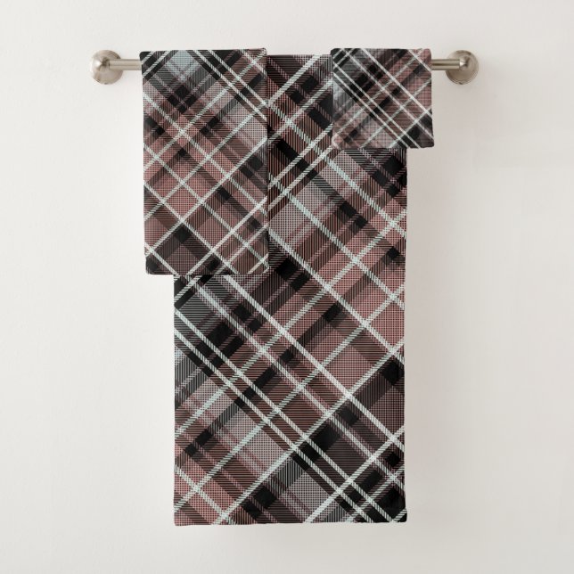 Classic Plaid Tartan  Bath Towel Set (Insitu)