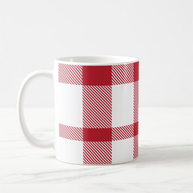Classic Plaid Tartan Seamless Pattern. apparel, ar Coffee Mug (Left)