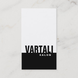Classic Plain Black Salon Business Card