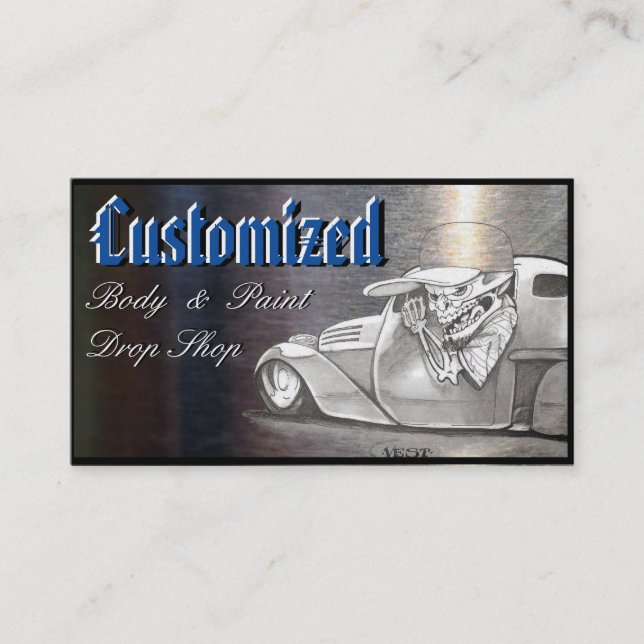 Classic Platinum Automotive Business Cards (Front)