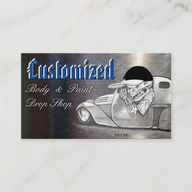 Classic Platinum Automotive Business Cards (Front)