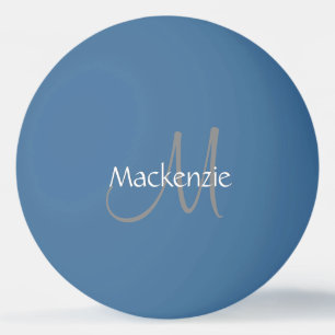 Classic Play   Monogram Name Script Chic Initial Ping Pong Ball
