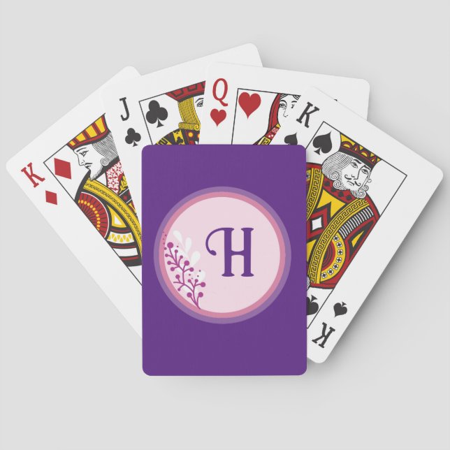 Classic Playing Cards - Add your initial (Back)