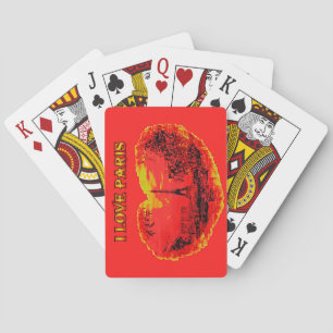 Classic Playing Cards i love paris
