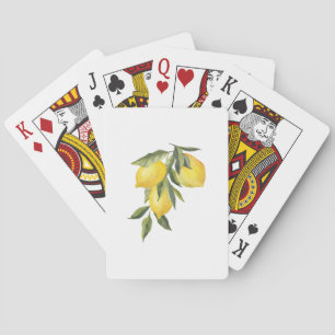 Classic Playing Cards - Lemon Background