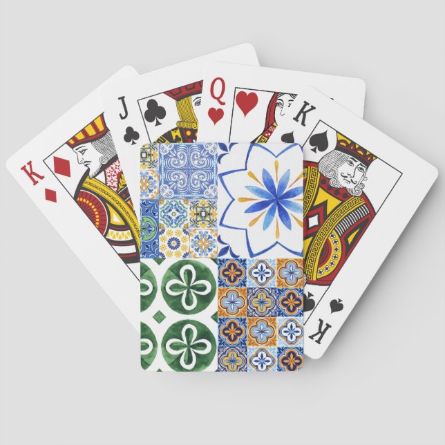 Classic Playing Cards Portuguese tiles (Back)