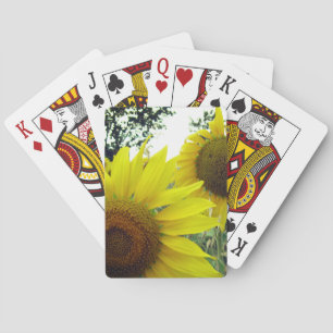 Classic Playing Cards Sunflowers photo