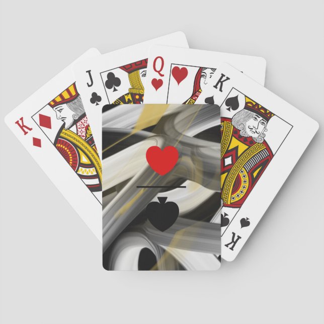 Classic Playing Cards Trend Abstract Black Dark  (Back)