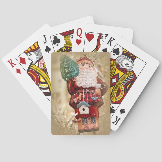 Classic Playing Cards with antique Santa (Back)