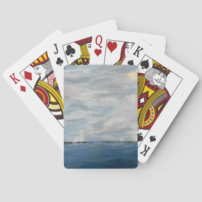 Classic playing cards with beach theme (Back)