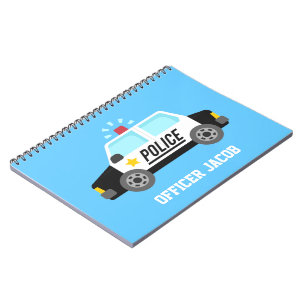 Classic Police Car with Siren For Kids Notebook