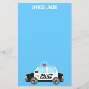 Classic Police Car with Siren For Kids Stationery