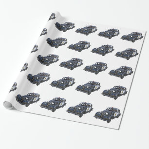 Classic Police Car Wrapping Paper