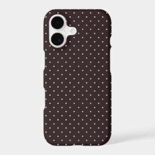 Classic Polka Dot Pattern, Brown, Boho Polka Dots