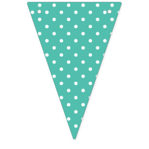 Classic Polka Dot White - Bluegrass Green Bunting