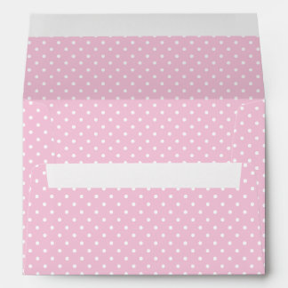 Classic Polka Dot White - Light Pink Envelope