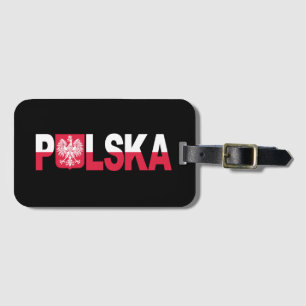 Classic Polska Polish Flag Eagle National Luggage Tag