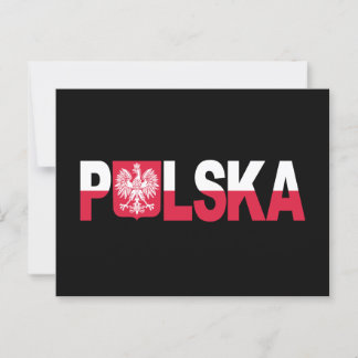 Classic Polska Polish Flag Eagle National  Postcard