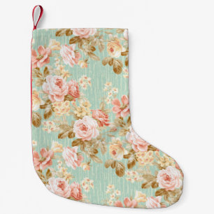 Classic Popular Flower Seamless pattern background Small Christmas Stocking