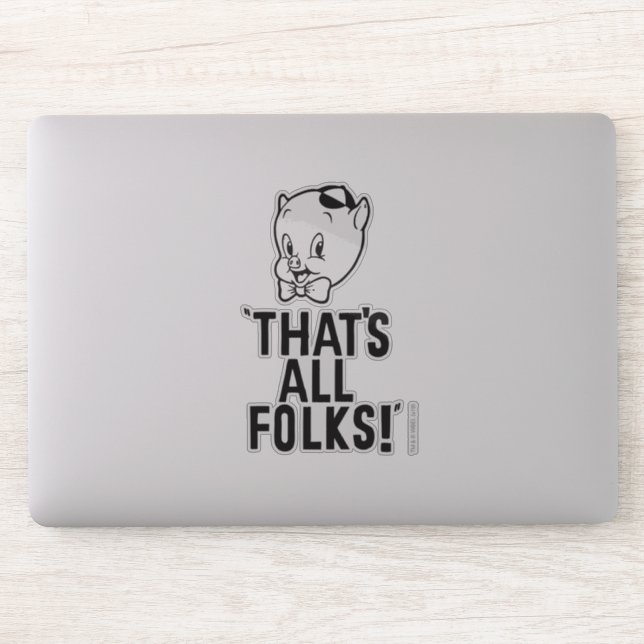 Classic Porky Pig "That's All Folks!" (Computer)