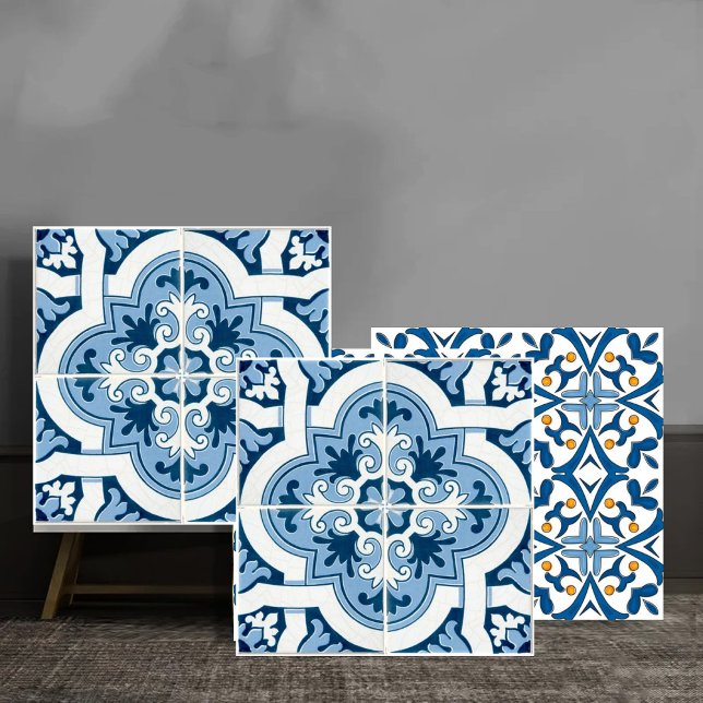 Classic Portuguese  Blue and White Mediterranean P Tile (Creator Uploaded)