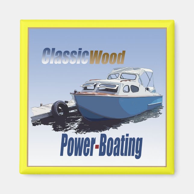 Classic Power-Boating Magnet (Front)
