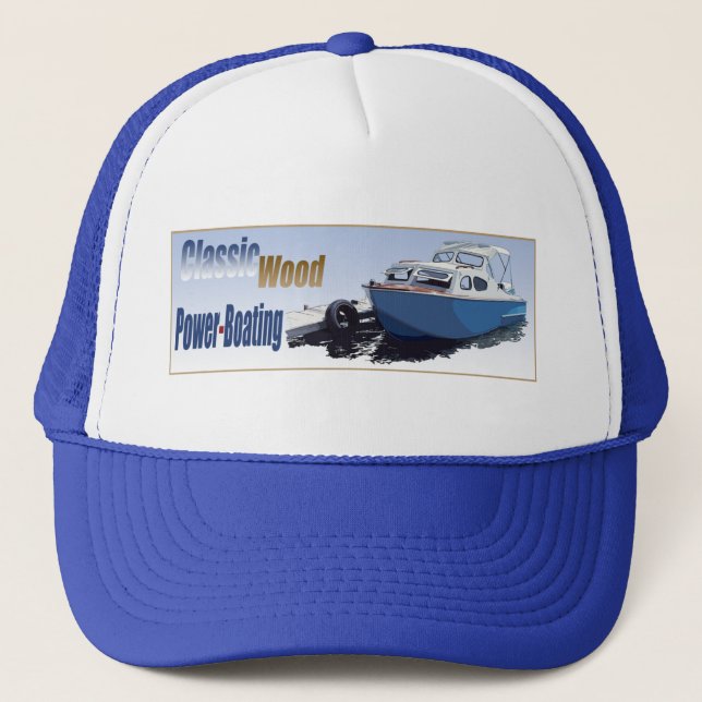Classic Power-Boating Trucker Hat (Front)