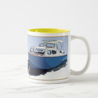 Classic Power-Boating Two-Tone Coffee Mug