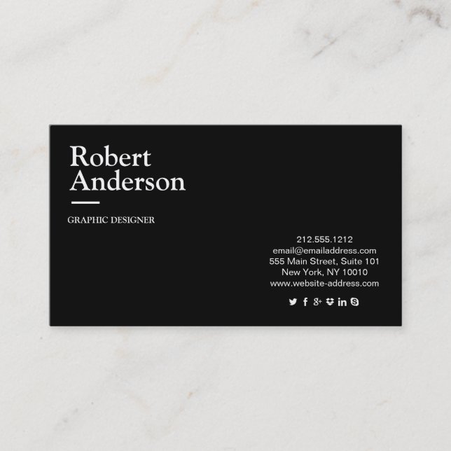 Classic Premium Pearl Standard Business Card (Front)