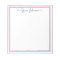 Classic Preppy Personalised Notepad | Navy & Pink