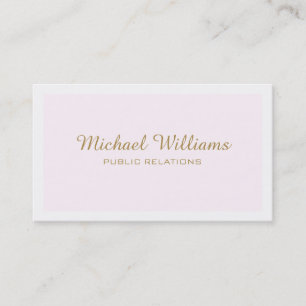 Classic professional elegant rose simple minimum business card