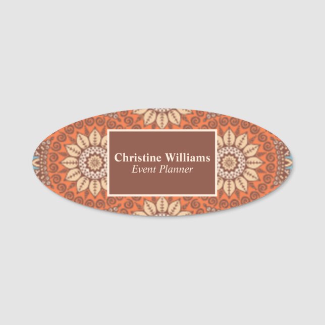 Classic Professional Event Planner Name Tag (Front)