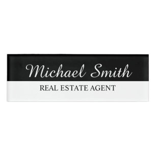 Classic Professional Personalised Name Tag